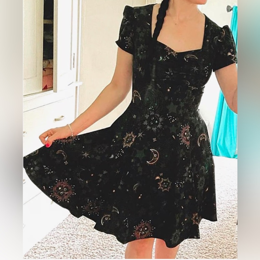 Bernie Dexter Patty Dress in Celestial Print